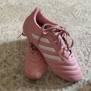 Adidas pink soccer cleats